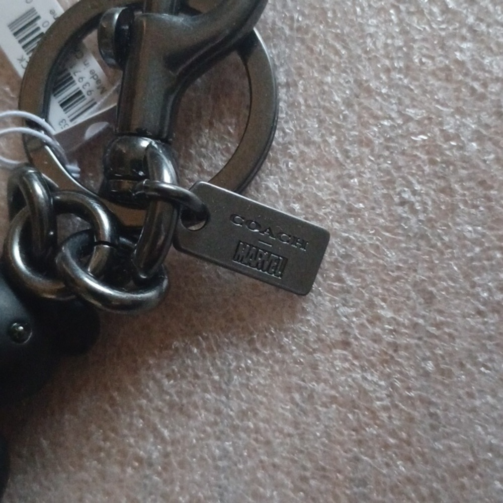 COACH Marvel Black Panther Bear Bag Charm, NWT - Picture 5 of 7